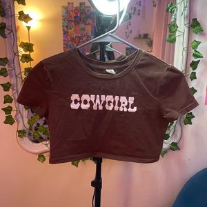 SHEIN Girls Cowgirl Croptop
